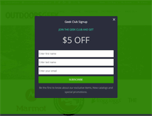 Tablet Screenshot of outdoorsgeek.com